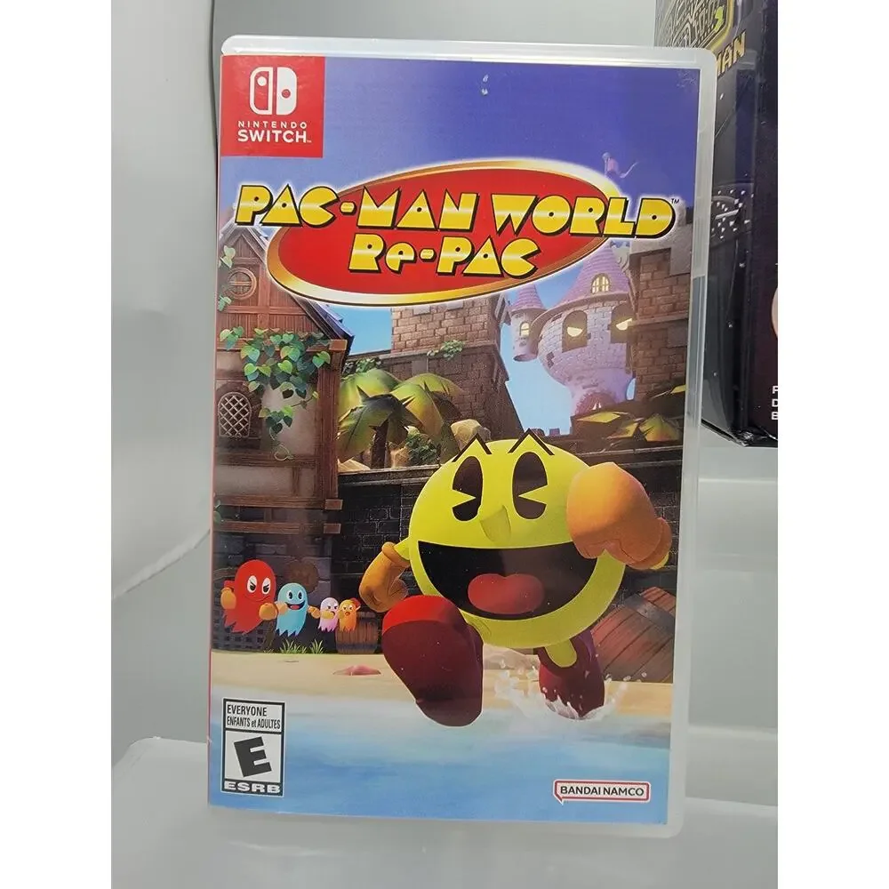Pac-Man Bandai Namco Chrome Noir Chogokin With 2 Switch Pac-Man World Re-PAC 1&2